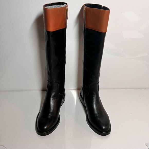Vince Camuto Andalian Leather Riding Boots - Picture 3 of 6